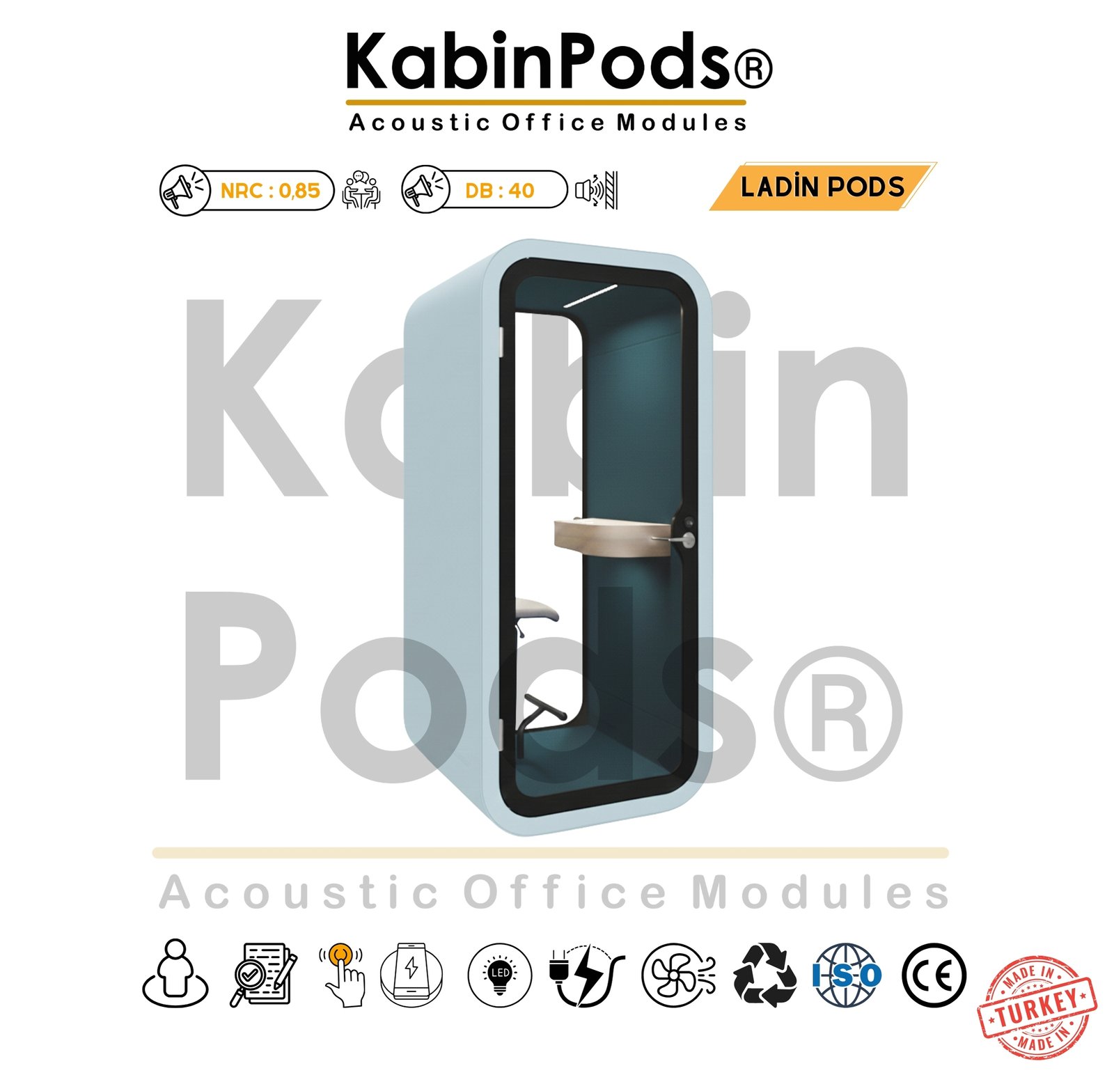 Akustik Telefon Kabini Detay - 22. Görsel - Ses Yalıtım Teknolojisi